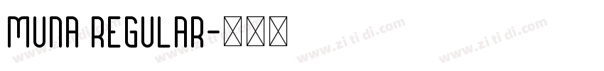 Muna Regular字体转换
